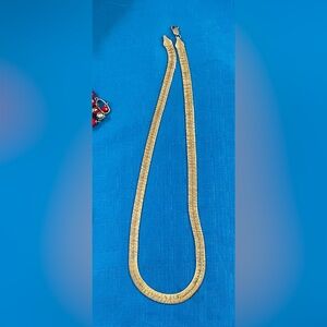 23” Hip Hop Gold Plated Thick Herringbone Chain